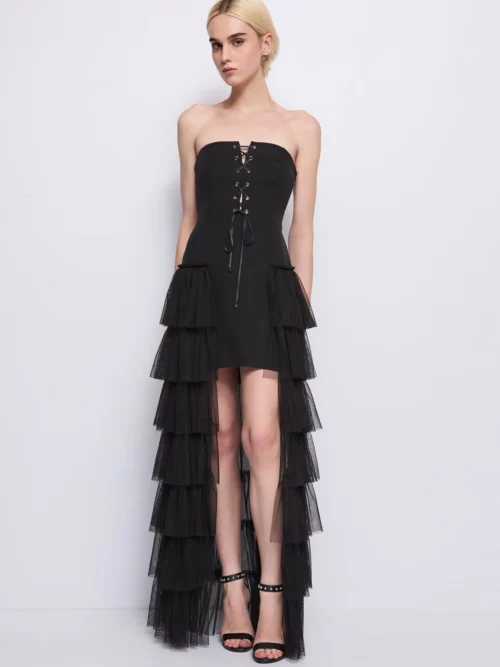 ABITO CON BALZE IN TULLE DENNY ROSE