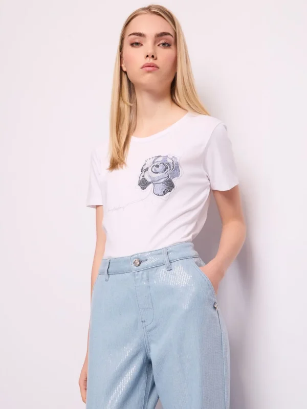 T-SHIRT ROSE DENNY ROSE
