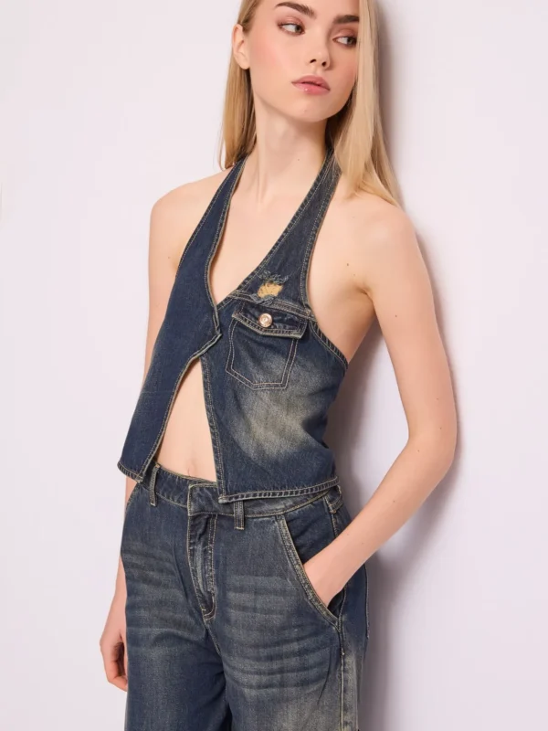 TOP VINTAGE DENIM DENNY ROSE