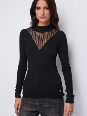 MAGLIA IN FILATO A COSTINE  DENNY ROSE