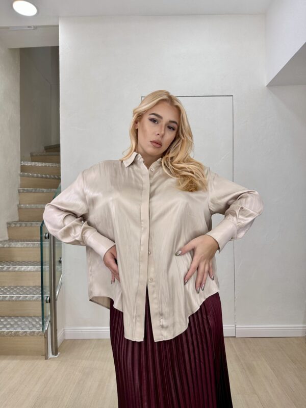 CAMICIA OVERSIZE EFFETTO CERATO LOLA CASADEMUNT