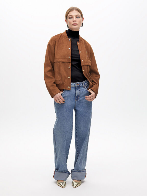 JEANS WIDELEG CON RISVOLTO LOLA CASADEMUNT