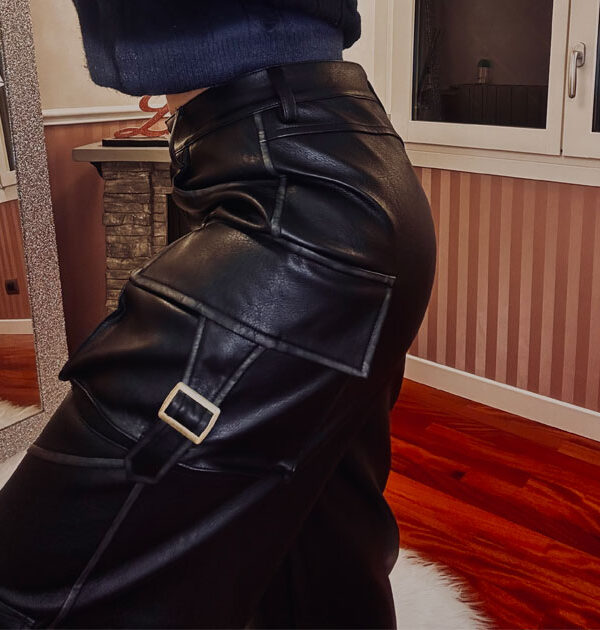 CARGO IN PELLE NERA