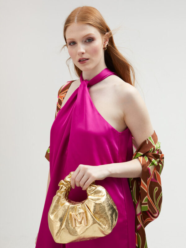 BORSA METALLIZATA ORO  LOLA CASADEMUNT