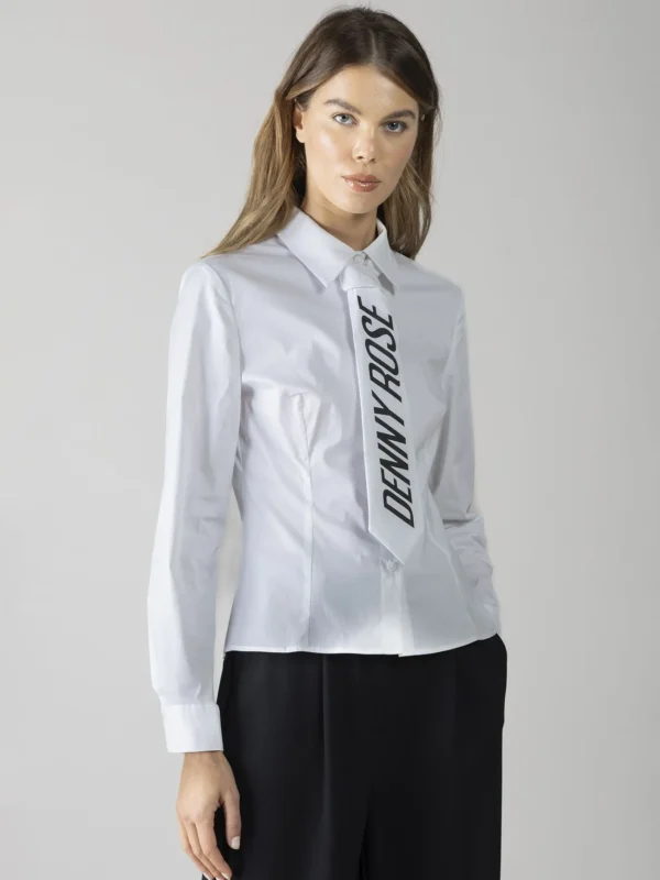 CAMICIA CRAVATTA LOGO  DENNY ROSE